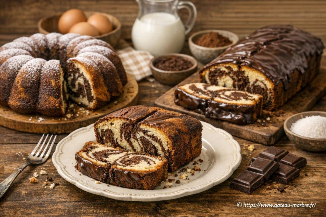 Recettes traditionnelles de gâteaux marbrés