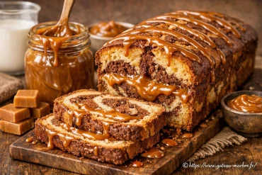 Gâteau marbré dulce de leche : la douceur caramel lacté à savourer