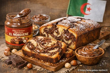 Gâteau marbré à la pâte à tartiner algérienne El Mordjene : recette et astuces