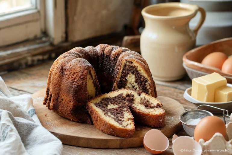 Le gâteau marbré de grand-mère : recette à l’ancienne pour un goût authentique