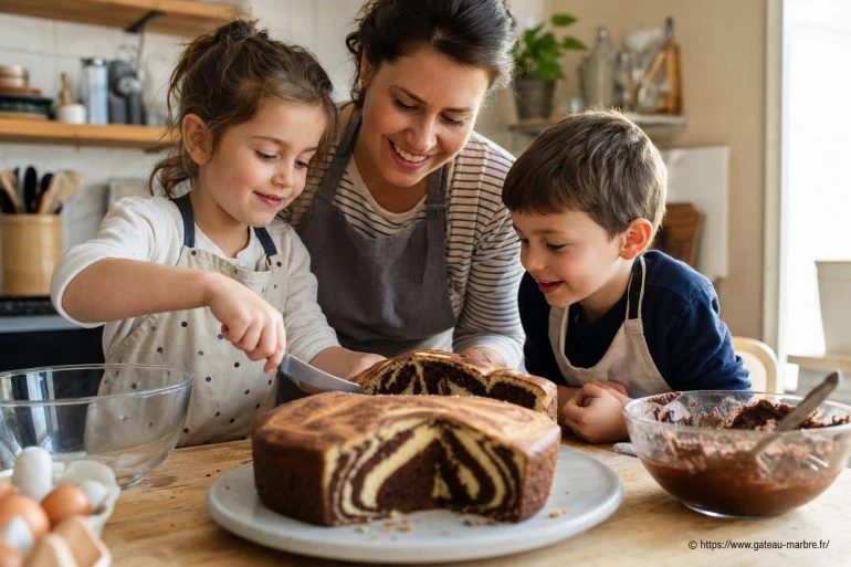 Réussir le gâteau marbré avec les enfants : une activité ludique et gourmande