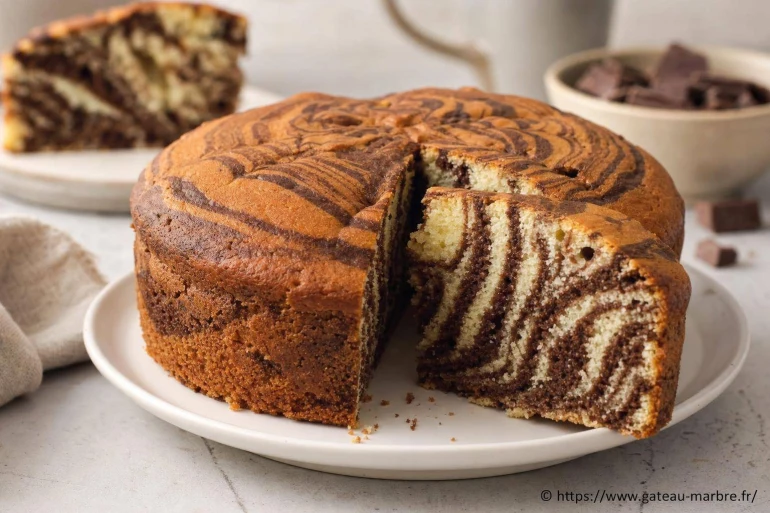 Astuces pour faire un beau gâteau marbré visuellement réussi