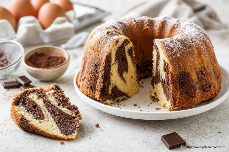 Obtenir un gâteau marbré aérien : secrets et astuces