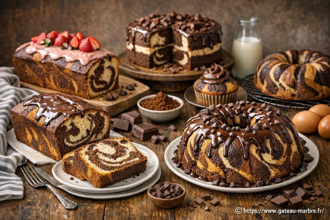 Recettes originales de gâteaux marbrés