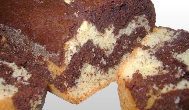 Gateau Marbré Chocolat Pistache (Étape 2)