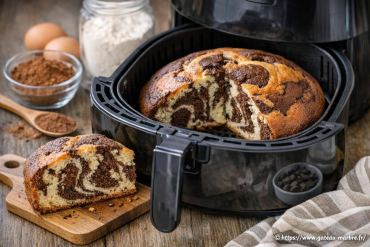 Comment faire un gâteau marbré au air fryer facilement ?