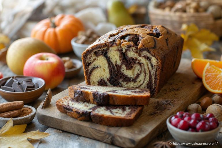 Comment adapter la recette de gâteau marbré selon les saisons et leurs saveurs ?